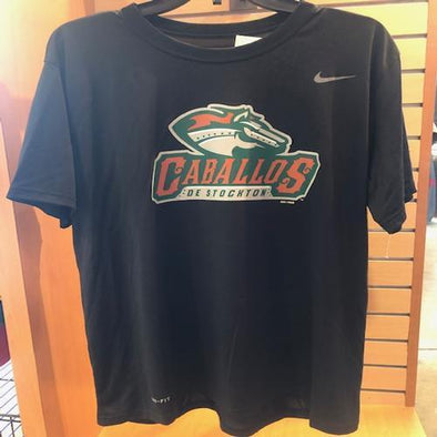 Stockton Ports Caballos de Stockton Black Nike Dri-Fit