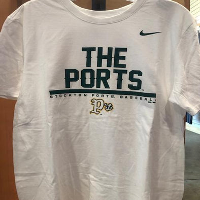 Stockton Ports White Nike Tee