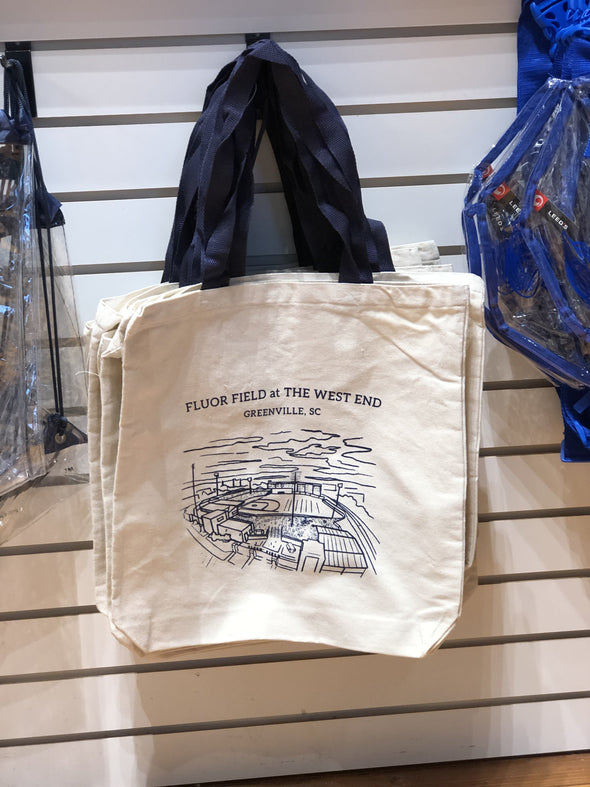 Greenville Drive Fluor Field Canvas Tote