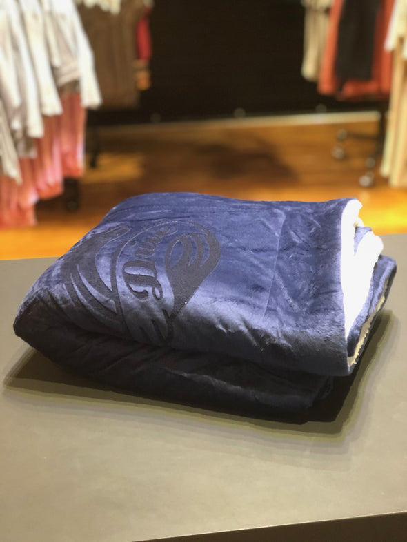 Greenville Drive MV Sport Navy Sherpa Blanket