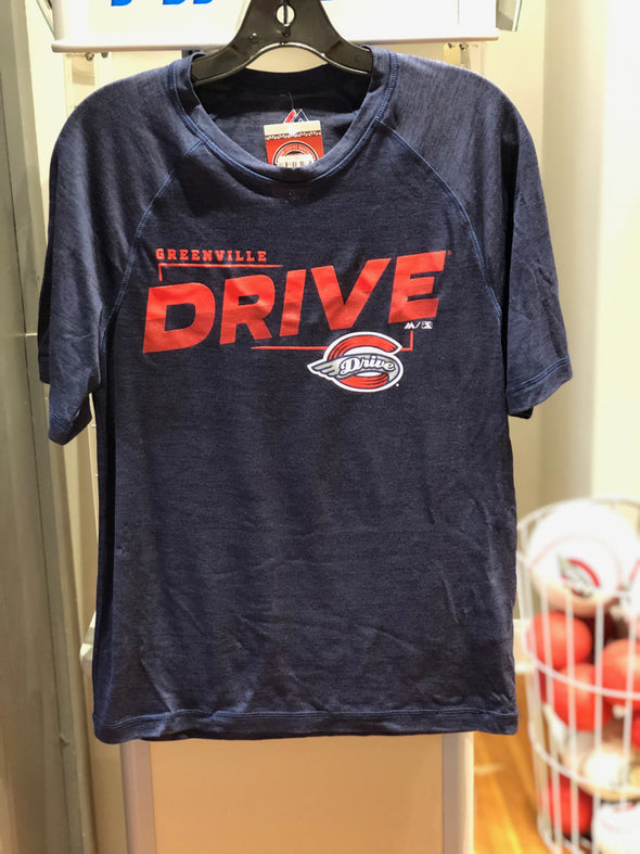 Greenville Drive Majestic Navy Dri Fit Amaze Tee