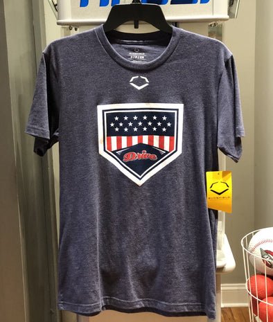 Greenville Drive Wilson Navy Home Plate Tee