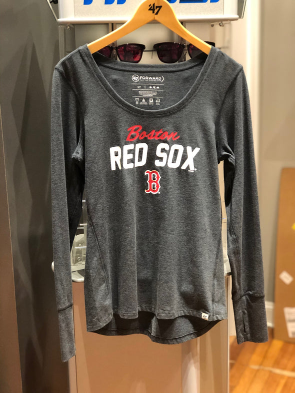 Boston Red Sox 47 Brand Grey Long Sleeve Tee