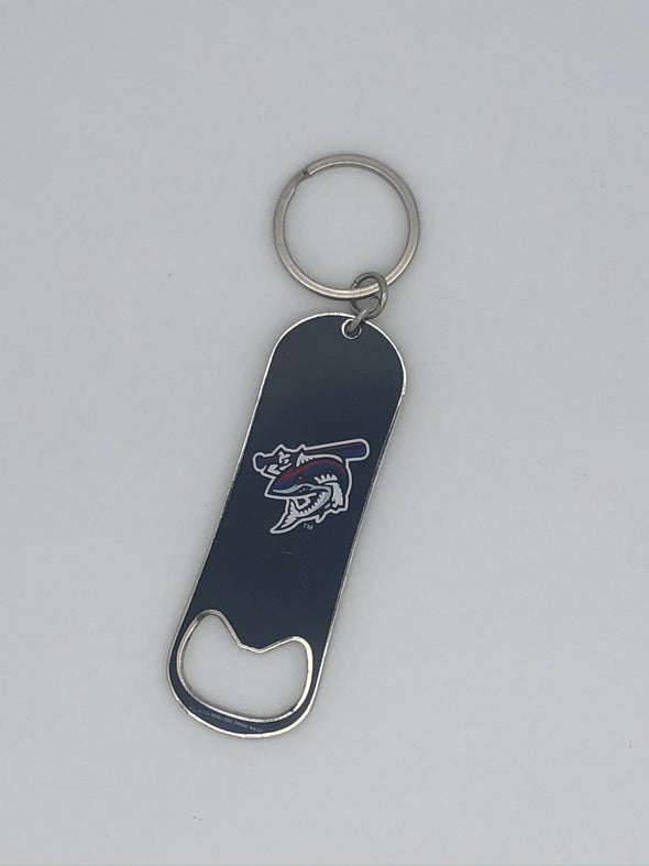 Pensacola Blue Wahoos Metal Bottle Opener Keychain