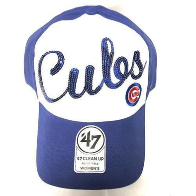 Chicago Cubs Women's Sparkle Script Freshman Cap