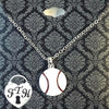 Iowa Cubs From the Heart Baseball Necklace