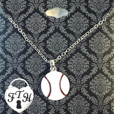 Iowa Cubs From the Heart Baseball Necklace