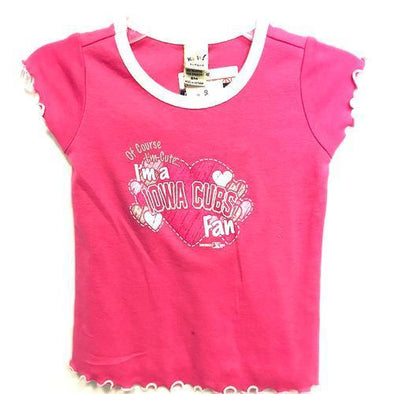 Iowa Cubs Infant Girls Of Course I'm Cute Tee, Pink