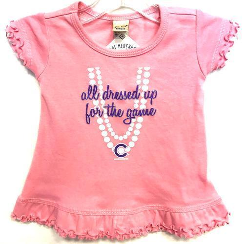 Chicago Cubs Infant Pearls A-Line Dress