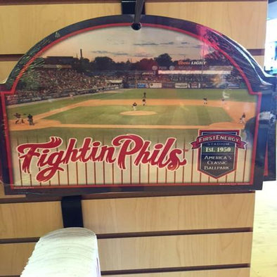 Reading Fightin Phils First Energy Stadium Wooden Sign