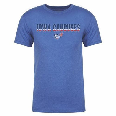 Iowa Caucuses Tri Color Tee, Royal