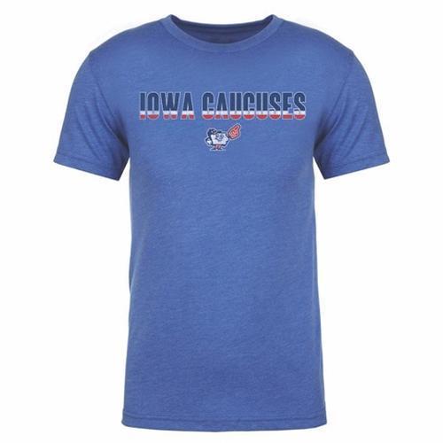 Iowa Caucuses Tri Color Tee, Royal