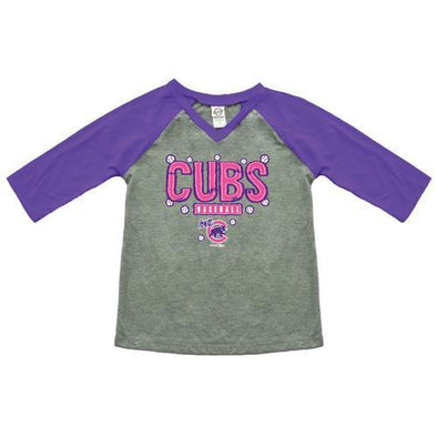 Iowa Cubs Toddler Girl's Sewn Tee, Grape