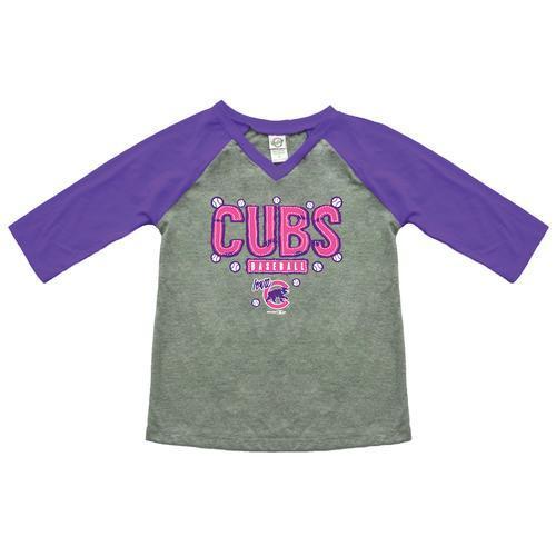 Iowa Cubs Toddler Girl's Sewn Tee, Grape