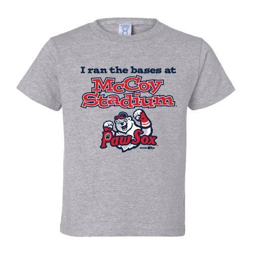 Pawtucket Red Sox Gray Youth Ran The Bases At McCoy Stadium Tee