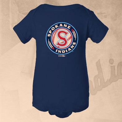 Spokane Indians Infant Creeper Navy Logo