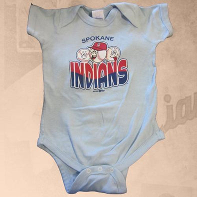 Spokane Indians Infant Light Blue Creeper