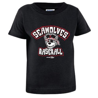 Erie SeaWolves BR Infant Black Tee