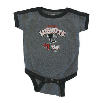 Lansing Lugnuts Infant Ringer Bodysuit - Heather Smoke