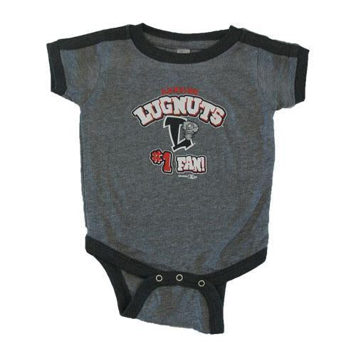 Lansing Lugnuts Infant Ringer Bodysuit - Heather Smoke