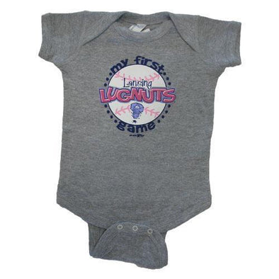 Lansing Lugnuts Infant Girls Lap Shoulder Bodysuit