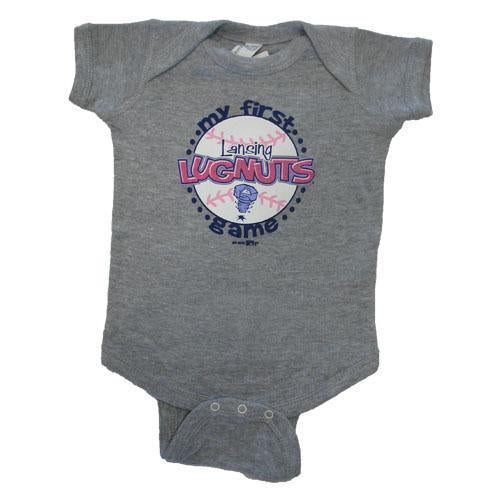 Lansing Lugnuts Infant Girls Lap Shoulder Bodysuit