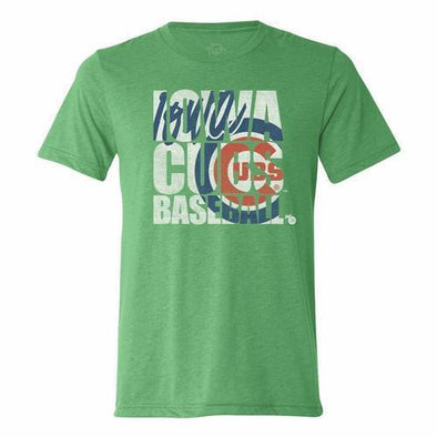 Iowa Cubs Block Tee, Green