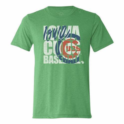 Iowa Cubs Block Tee, Green