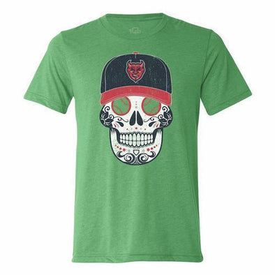 Copa Demonios Sugar Skull Tee, Green