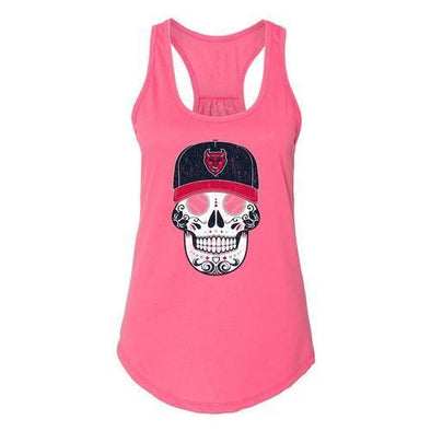 Copa Demonios Women's Sugar Skull Tank, Pink