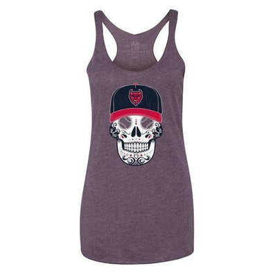 Copa Demonios Women's Sugar Skull Tank, Purple