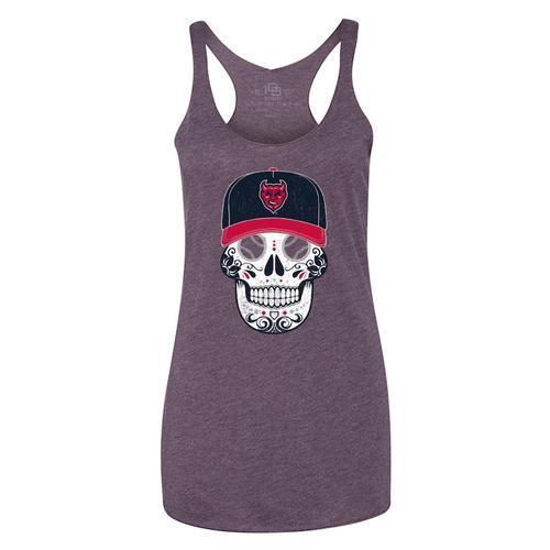 Copa Demonios Women's Sugar Skull Tank, Purple