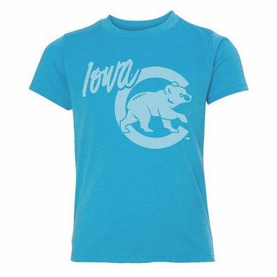Iowa Cubs Youth Lights Tee, Turquoise