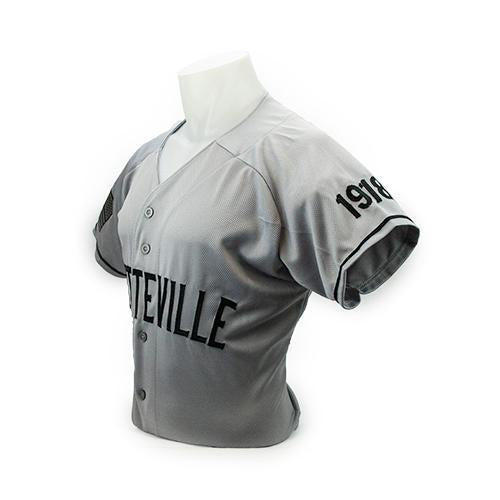 Fayetteville Woodpeckers Men's 1918 Throwback Jersey Grey