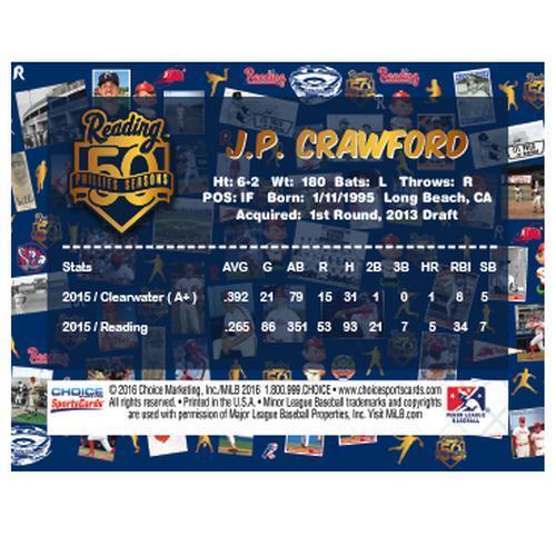 Reading Fightin Phils Phillies Futures Game Top 25 Prospect Card Set