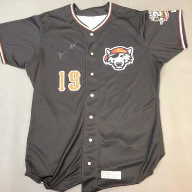 Erie SeaWolves 2014 Erie SeaWolves Black Jaime Garcia Autographed Jersey
