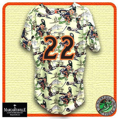 Norfolk Tides Margaritaville Jersey #22