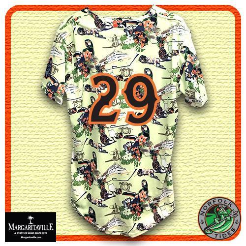 Norfolk Tides Margaritaville Jersey #29