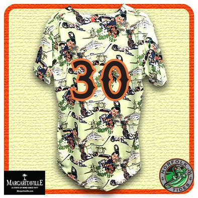 Norfolk Tides Margaritaville Jersey #30