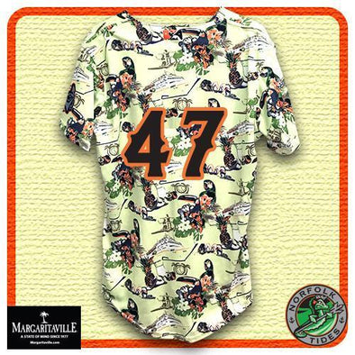 Norfolk Tides Margaritaville Jersey #47