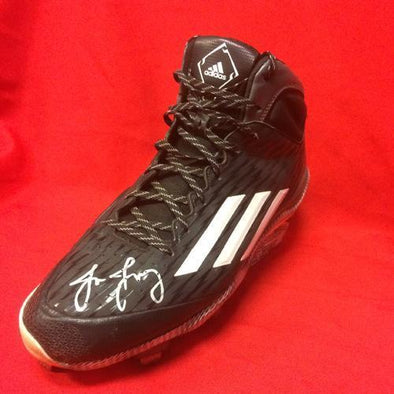 Erie SeaWolves Joe Jimenez Game Used Autograph Left Cleat