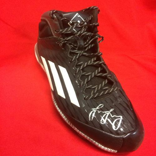 Erie SeaWolves Joe Jimenez Game Used Autograph Right Cleat