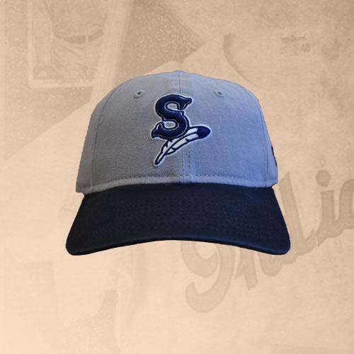 Spokane Indians Kids Gray Clutch Hit Adj Cap