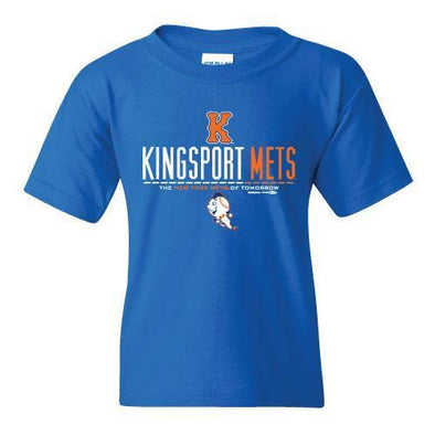 Youth Kingsport Mets Blue Mr. Met T-Shirt