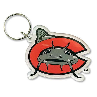 Carolina Mudcats C Logo Keychain