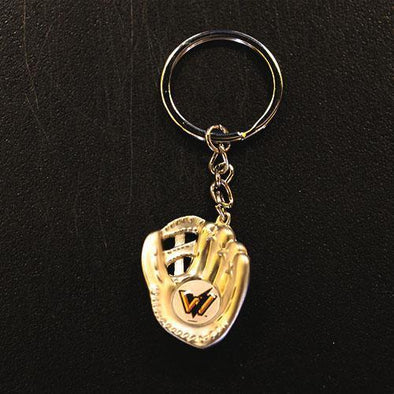 West Virginia Power Baseball Glove Keychain