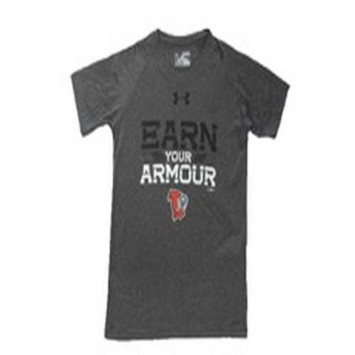Lansing Lugnuts Kids Under Armour T-shirt - Carbon Heather