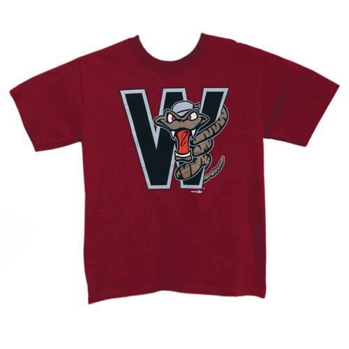 Wisconsin Timber Rattlers Youth Cardinal Hat Logo T