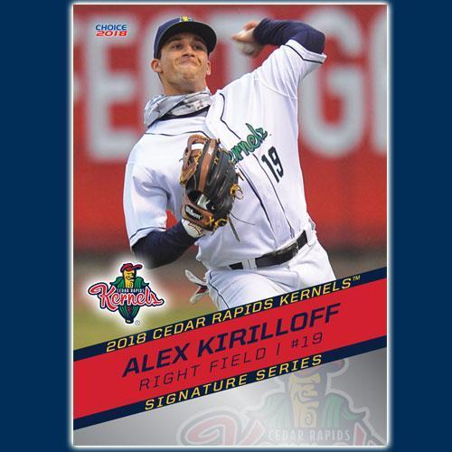 Cedar Rapids Kernels 2018 Team Card set