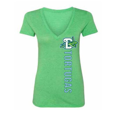 DAYTONA TORTUGAS 108STITCHES LADIES GREEN VERTICAL TEE